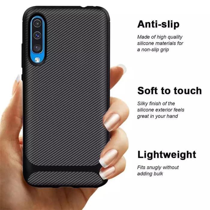 SAMSUNG GALAXY S10 PLUS MATTE CARBON FIBER SOFT CASE BUMPER CASING  SAMSUNG S10PLUS