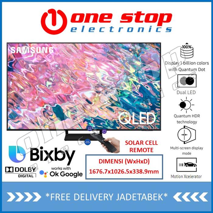 Gambar SAMSUNG 75Q60B QLED UHD 4K Smart TV 75 Inch QA75Q60BAKXXD QA75Q60B - 75Q60B - 2022 dari OneStop Electronics undefined Tokopedia