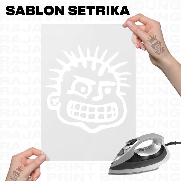 Jual Sablon Sticker Setrika DTF A4 Ready To Press Logo Band Punk Rock ...