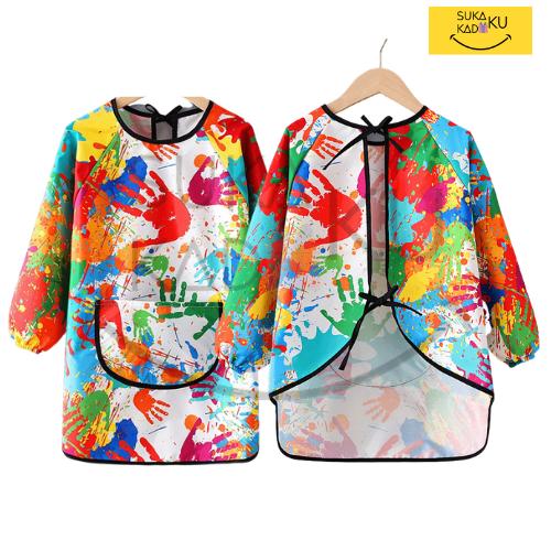 Gambar Set Apron/Celemek Glove Cap Anak Melukis Sarung Tangan Art Import - ApronLong dari SUKAKU Emporium undefined Tokopedia