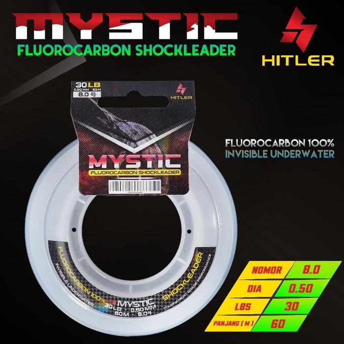 Gambar Leader Fluorocarbon Shockleader Hitler Mystic 60 Meter | Senar Pancing - 30LB dari kathyaseller undefined Tokopedia