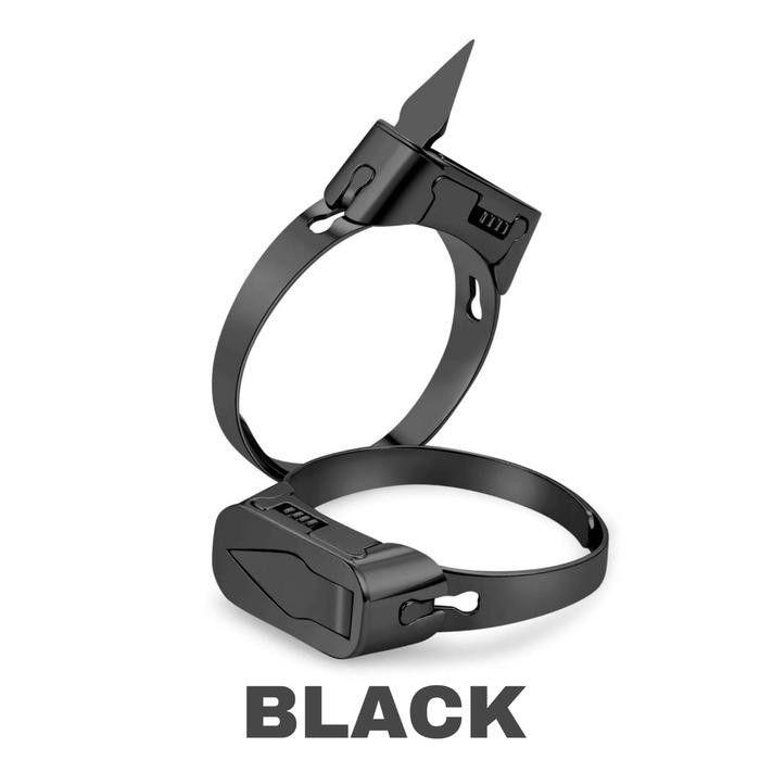 Gambar Cincin pisau titanium impor pisau mini motif cincin fashion ring knife - Black dari GROSIR TACTICAL ARMY undefined Tokopedia