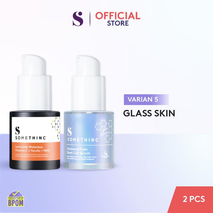 Gambar SOMETHINC [2 PCS] Layering Diamond Serum Favorit - (Diamond Serum, Niacinamide, Retinol, Lemonade Vit C, Bakuchiol Oil) - GLASS SKIN dari Somethinc undefined Tokopedia