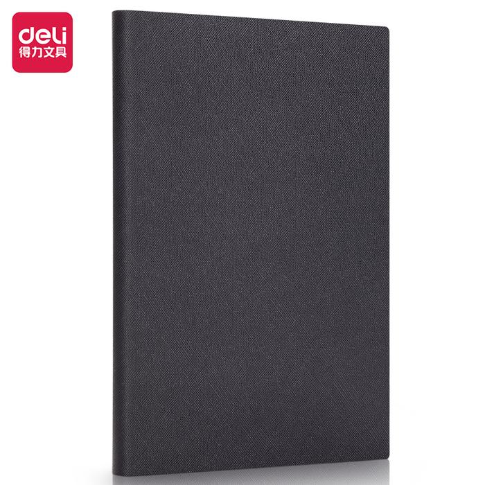 Gambar Deli Leather Notebook Buku Catatan Sampul Kulit A5 80 Lembar BP123 - Hitam dari Deli Office Automative undefined Tokopedia