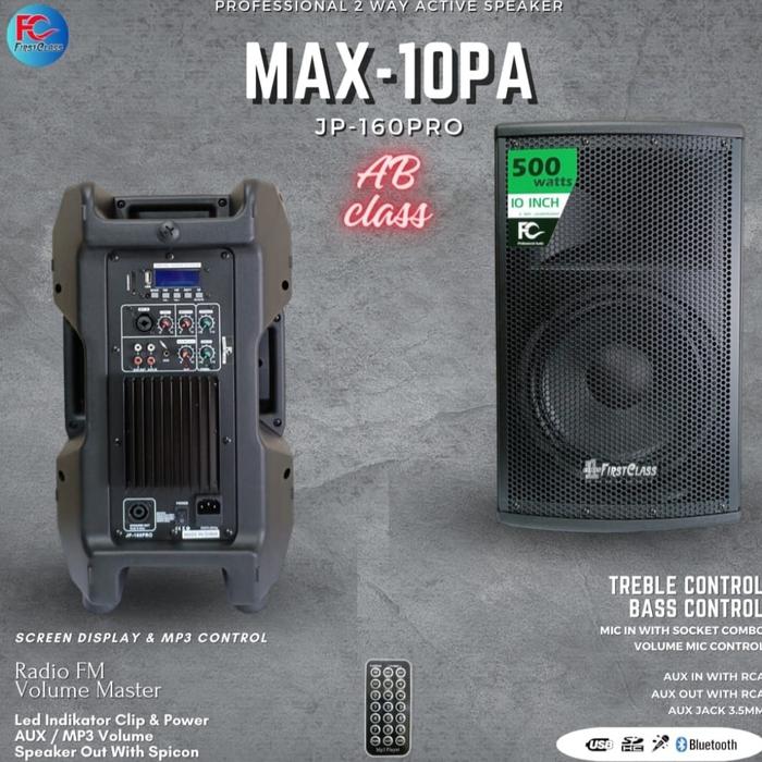 Gambar Speaker Aktif Firstclass 10inch Firstclass JP 999 Max 10 PA dari Grosir toserba elektronik undefined Tokopedia