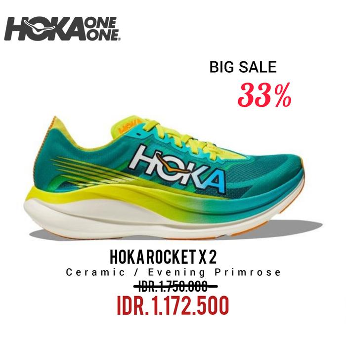 Gambar HOKA ROCKET X2 CERAMIC / PRIME ROSE MEN'S RUNNING 100% ORIGINAL - EU 41 1/3 dari HOKA ONE ONE STORE 20 undefined Tokopedia