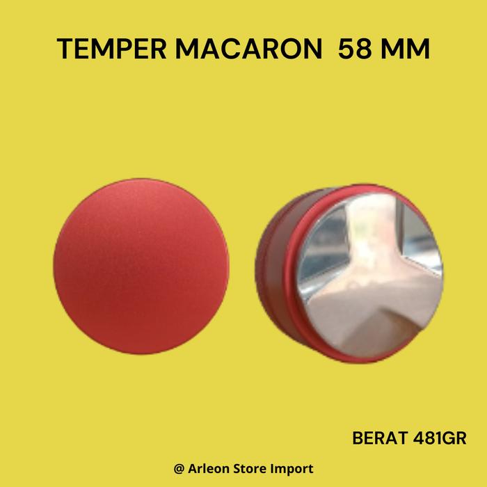 Gambar Tamper kopi Distribution 58MM  Macaron Coffee Smoothing Model Bintang - Merah dari Arleon Store Import undefined Tokopedia