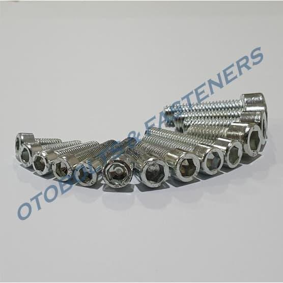 Gambar [PAKET 50PCS] Baut L M6 x 25 Baja 8.8 / Baut L M6 / Baut Socket dari Otobolts Fasteners undefined Tokopedia