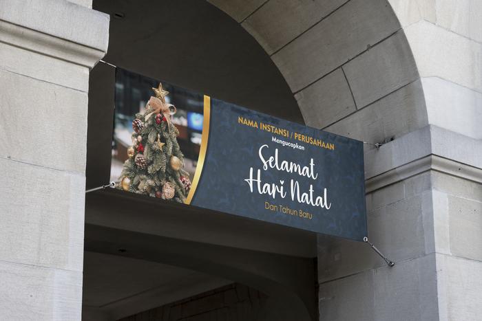 Gambar Cetak Spanduk/Banner Natal dan Tahun baru - NTL 6, 3x1 m dari Nex Printshop undefined Tokopedia