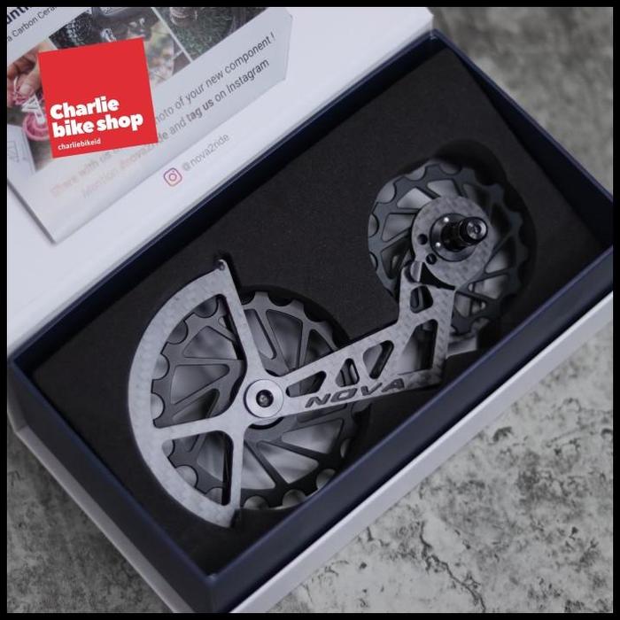Gambar Pulley Nova Ride 2Ndgen Ospw Shimano 105 R7000 Ceramic Bearing 14-17T - Black dari zaisya she undefined Tokopedia