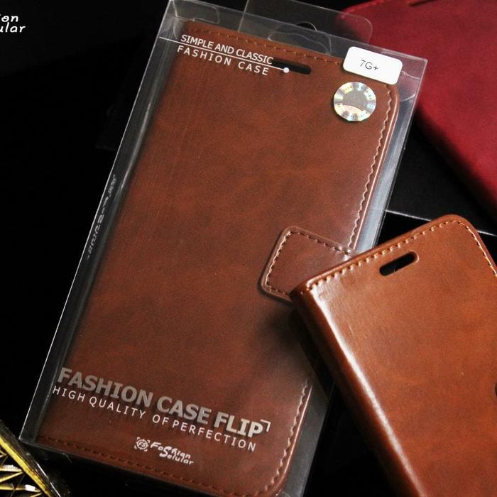 LEATHER FLIP COVER WALLET SAMSUNG S10 S10+PLUS S10E LITE CASE CASING  Cokelat, Sam S10 Plus