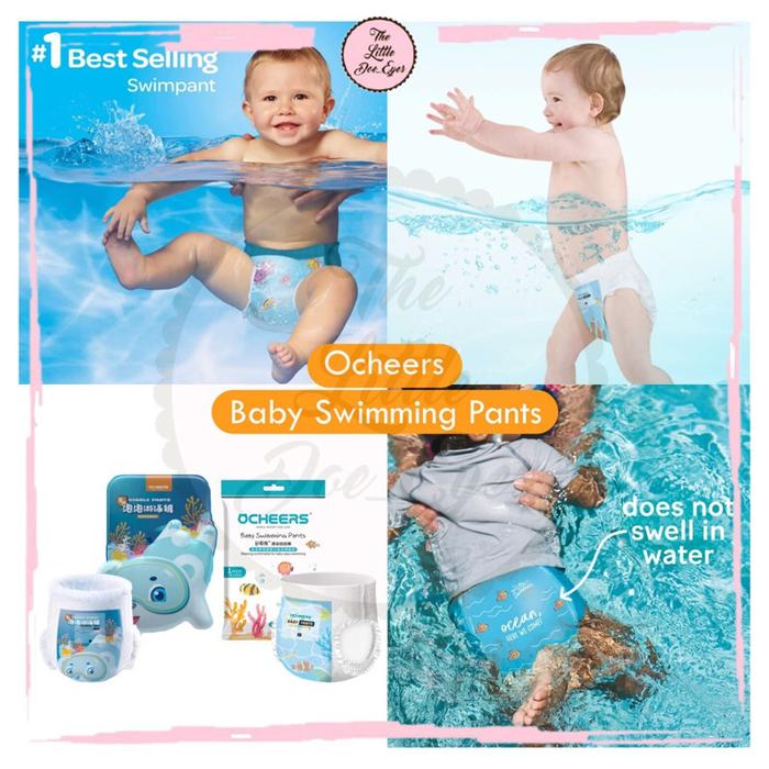 Gambar Ocheers Baby Swimming Pants - Celana Popok Renang Anak Bayi - Shark L dari Thelittledoeeyes undefined Tokopedia