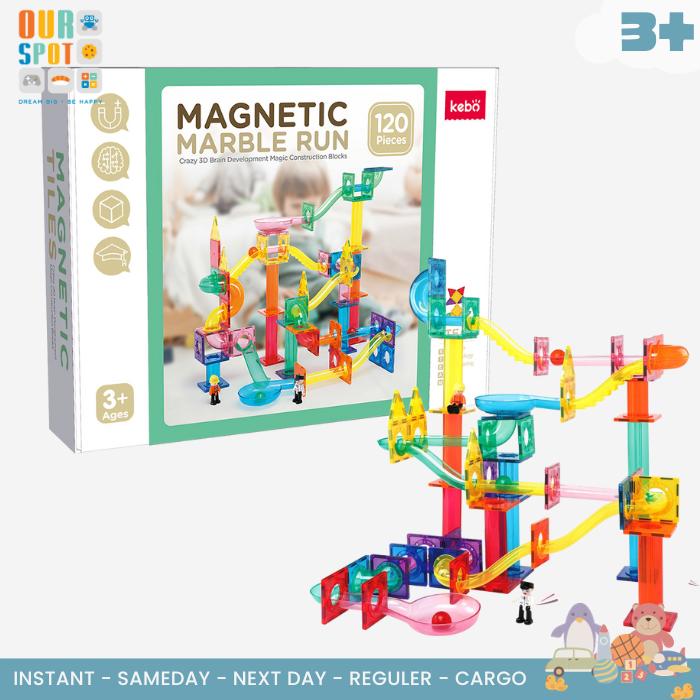 Gambar Magnetic tiles Marble Run 120 pcs - KEBO - Mainan Edukasi - STEAM toys dari OURSPOT journals undefined Tokopedia