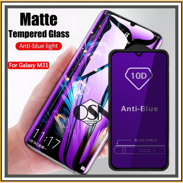 Jual SAMSUNG GALAXY A21S A217 TEMPERED GLASS 10D FRAME BLUE LIGHT
