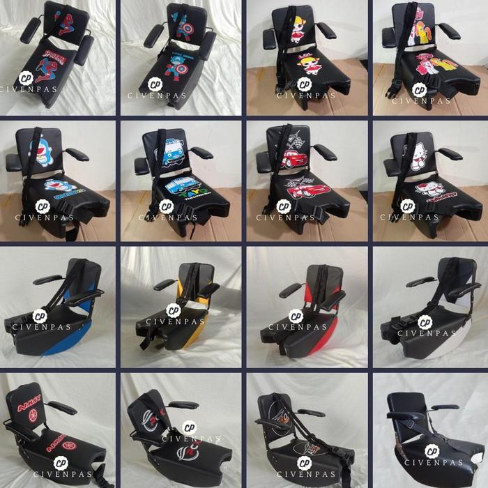 Gambar Jok Kursi Boncengan Anak Sandaran Utk Motor Nmax Pcx Aerox Jupiter Mx - Dengan Tangan, POLOS dari rahmahhhstore undefined Tokopedia
