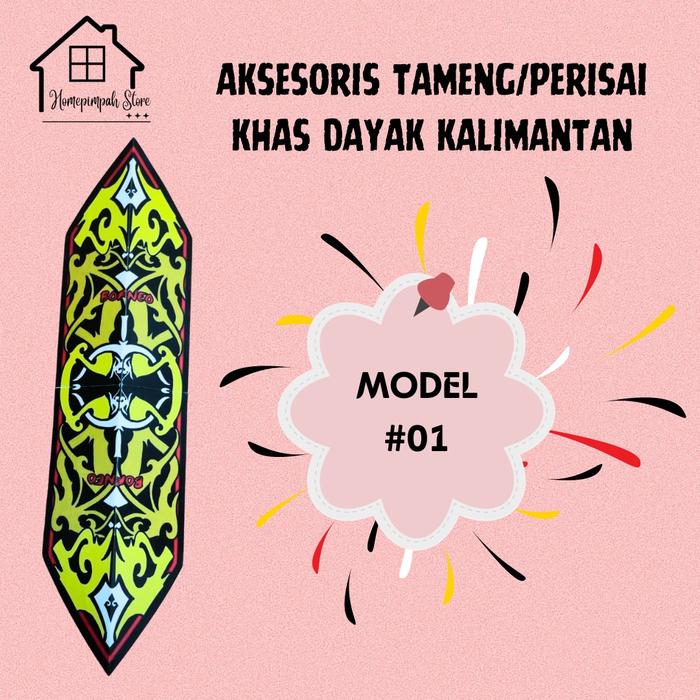 Gambar PERISAI TAMENG  PAPUA -ACCESSORIES ADAT PAPUA/DAYAK TAMENG SUKU - MODEL 1 dari homepimpah store undefined Tokopedia