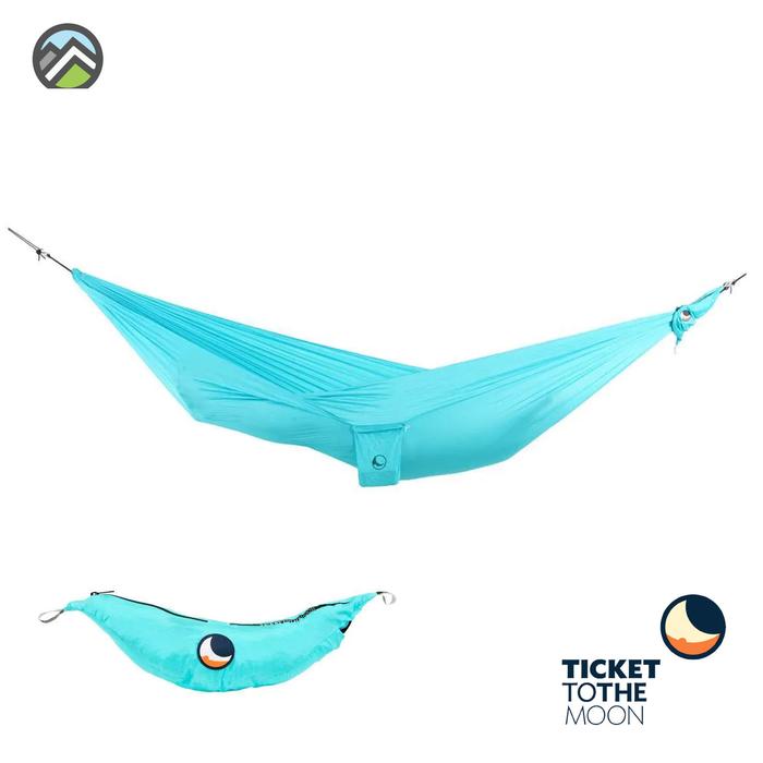 Gambar Ticket To The Moon - Compact Hammock Turquoise,Dark Yellow - Turquoise dari Pinnacle Pro undefined Tokopedia