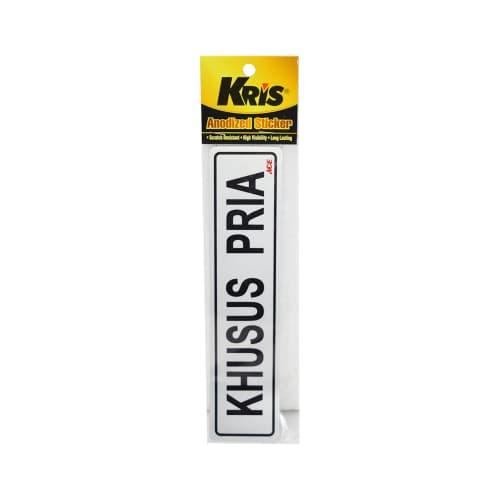 Gambar Kris Stiker Sign Label Khusus Pria / Khusus Wanita 6x20 Cm - Khusus Pria dari KingSultan07_NEW undefined Tokopedia