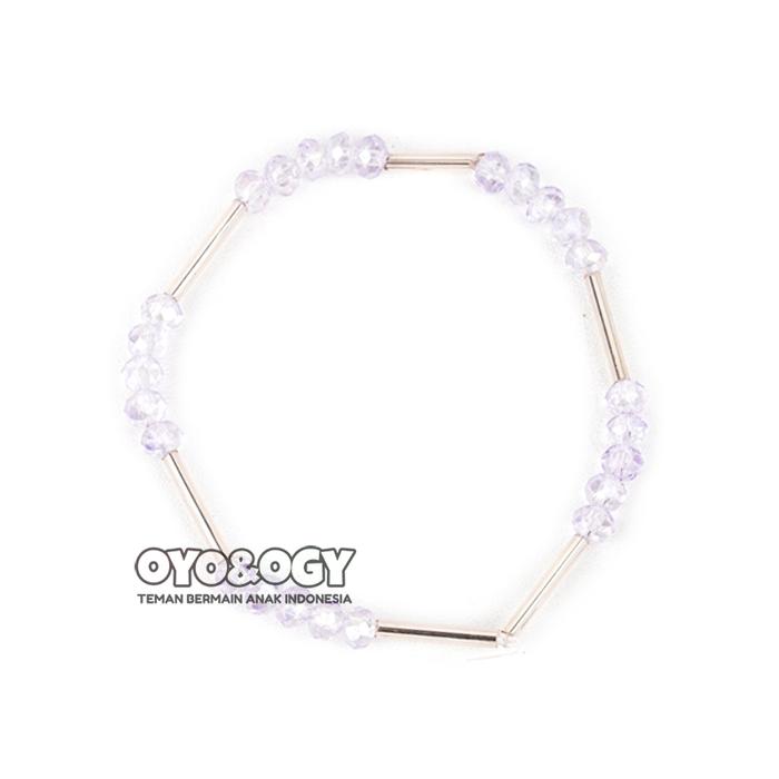 Gambar Gelang Anak Perempuan Manik Manik Mote Cewek Korea Kristal Beads - Ungu dari OyoOgy undefined Tokopedia