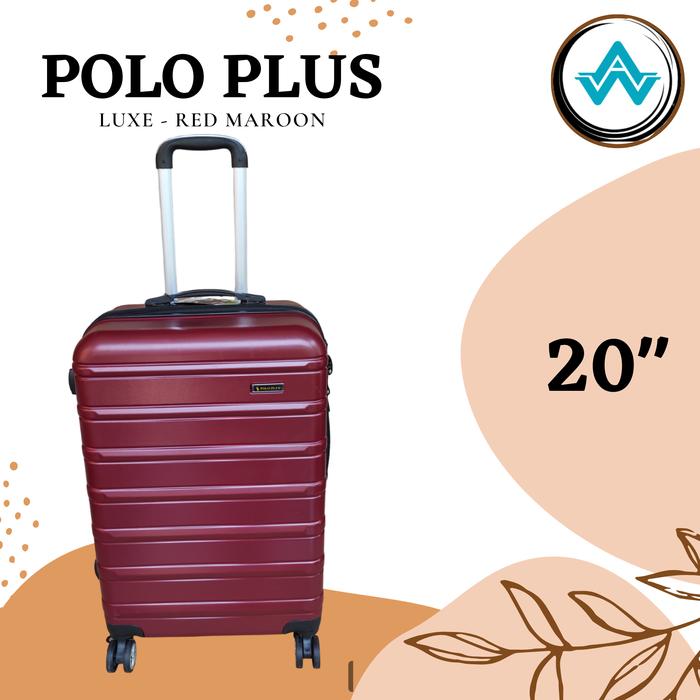 Gambar Koper Fiber Polo Plus Luxe 20 inch - Merah dari Ajikarya Wijaya undefined Tokopedia