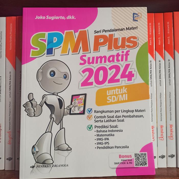 Gambar BUKU TERBARU DAN LARIS SPM PLUS SUMATIF 2024 SD MI ERLANGGA dari Toko Buku Lestari undefined Tokopedia