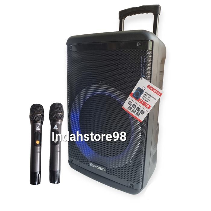 Gambar Speaker Portable 12 Inch Soundbest FT 79 Bluetooth Xbass Mic Wireless dari Indahstoresurabaya undefined Tokopedia