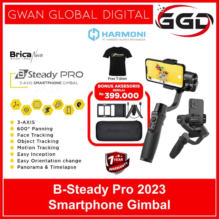 Gambar Brica B-Steady 2023 BSteady PRO 3 Axis Smartphone Gimbal Stabilizer HP - PRO 2023 dari Gwan Global Digital undefined Tokopedia