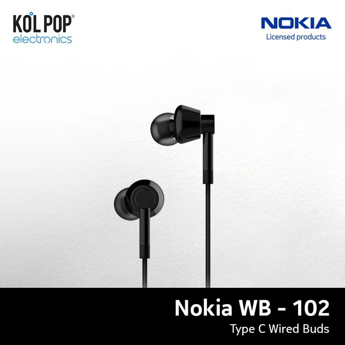 Gambar Nokia WB-102 Type C Wired Buds - Hitam dari Koolpop Electronics undefined Tokopedia