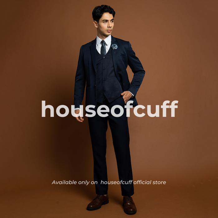 Gambar FORMAL SET 5 : Suit Blazer Navy + Celana bahan Formal Navy - L, 34 dari House of Cuff undefined Tokopedia
