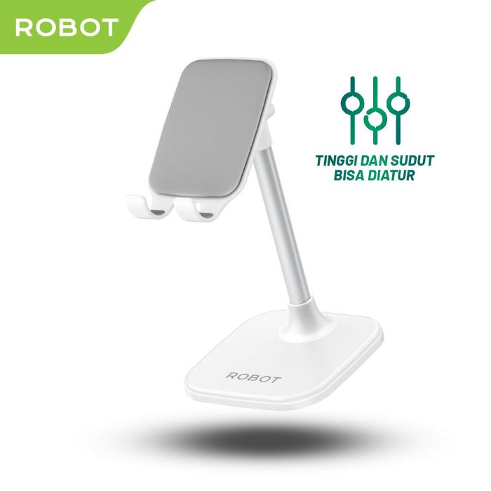 Gambar Stand Holder Universal ROBOT RT-US10 Smartphone Garansi 1 tahun - WHITE dari ROBOT Audio Indonesia undefined Tokopedia