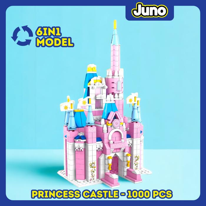 Gambar JUNO Mainan Block Bricks Dinosaurus T-Rex (1000pcs) 3D Puzzle Hadiah - Princess Castle dari Juno Toys Kota Surabaya Tokopedia