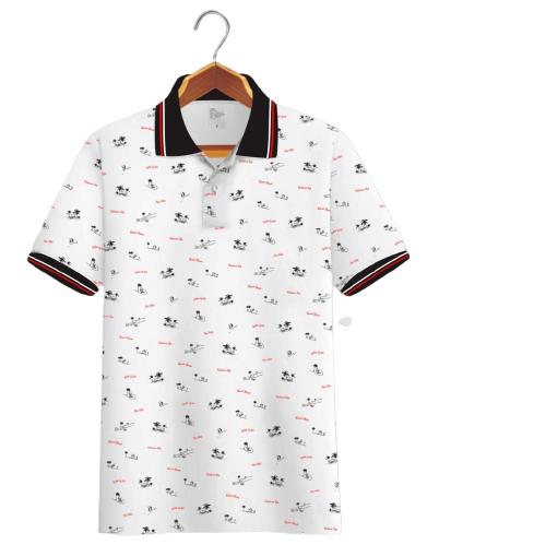 Gambar T shirt kaos poloshirt distro motif fullprint | kaos kerah pria 05 - Putih, M dari DailyStore 21 undefined Tokopedia