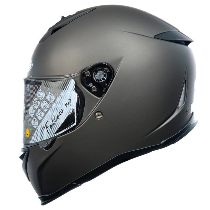 Promo ZEUS ZS 822B DOFF 0SINGLE FLAT VISOR FREE M