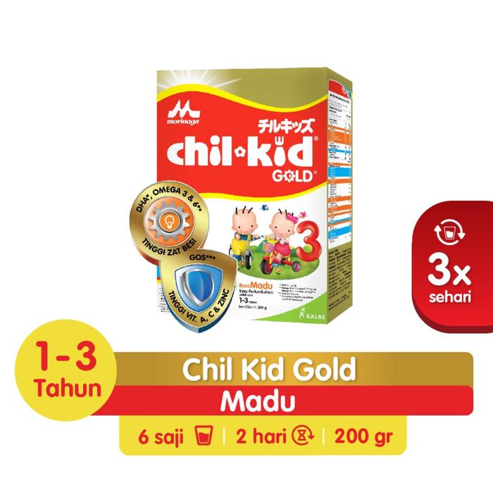 Gambar Morinaga Chil Kid 3 Gold All Variant / Susu Pertumbuhan Anak 1-3 Tahun - MADU 200GR dari Sumber Makmur Baby Shop undefined Tokopedia