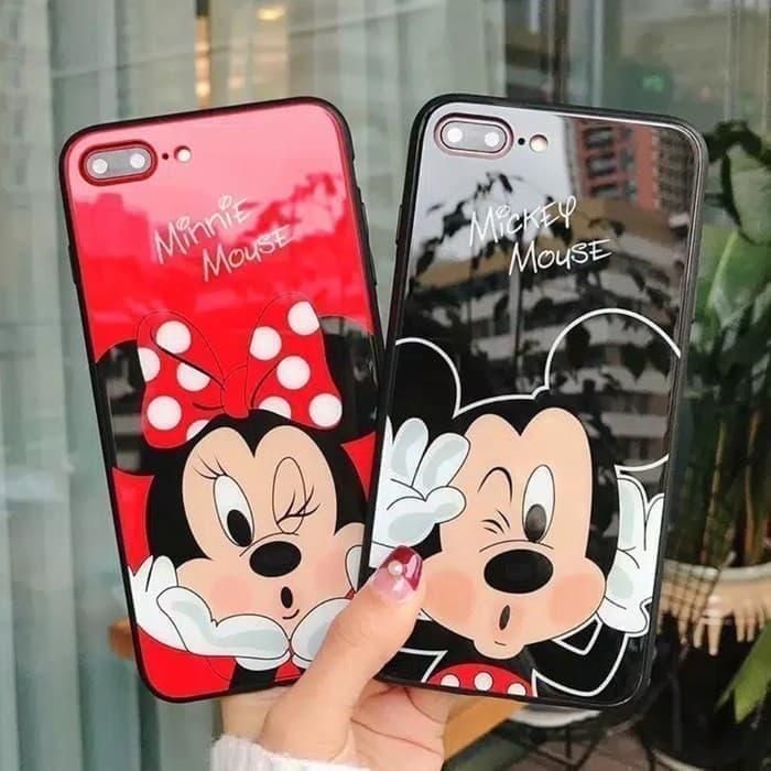 Jual PREMIUM CASE GLASS MOTIF MICKEY MOUSE FOR VIVO V20 Kota