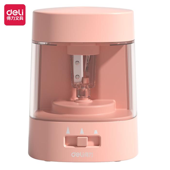 Gambar Deli Rautan Pensil Elektrik Otomatis / Electrical Rotary Sharpener VA3 - Merah Muda dari Deli Stationery Indonesia undefined Tokopedia
