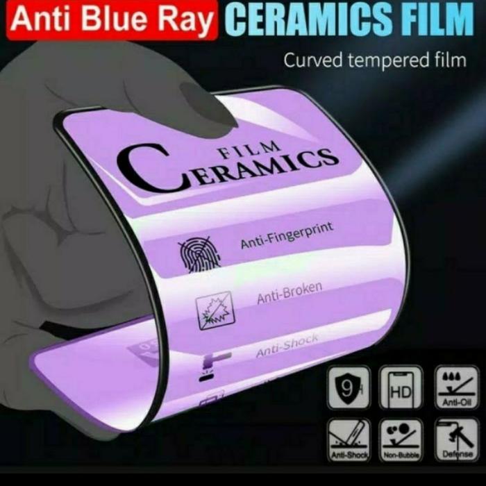 Jual Samsung M51 A21S A31 A51 Tempered Glass CERAMIC MATTE BLUE