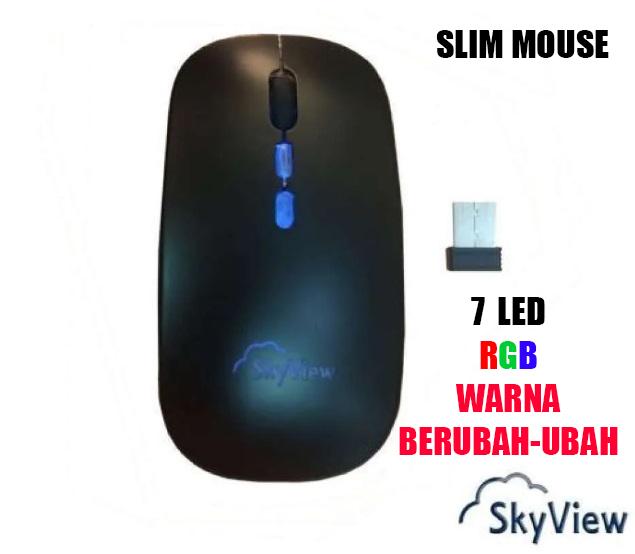 Gambar Skyview Dual Mode Wireless Mouse Rechargeable No Battery Rgb Colour dari Distromart undefined Tokopedia