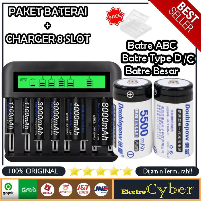 Gambar Baterai Cas LR14 C Size Ni-CD Rechargeable 1.2V 2750mAh 2PCS dari Electro Cyber undefined Tokopedia