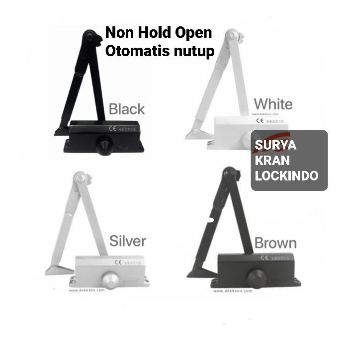 Gambar Door Closer Dekkson Dekson DCL 300 Hold Open / HO Black Hitam BK - Non Hold Open, Silver dari Surya Kran undefined Tokopedia
