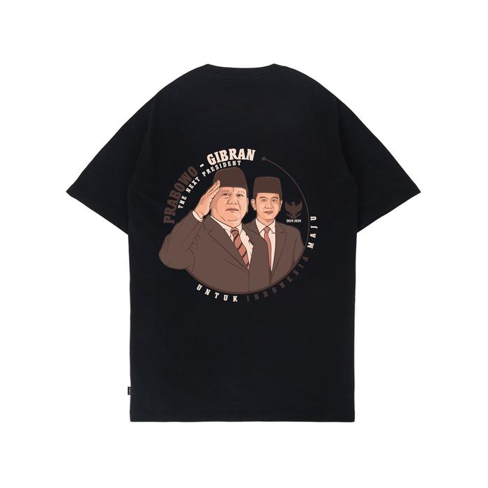 Gambar Kaos Capres Cawapres Prabowo Gibran Kaos Kampanye Pilpres 2024 M-6XL - Hitam, M dari ARAJAYA KONVEKSI undefined Tokopedia