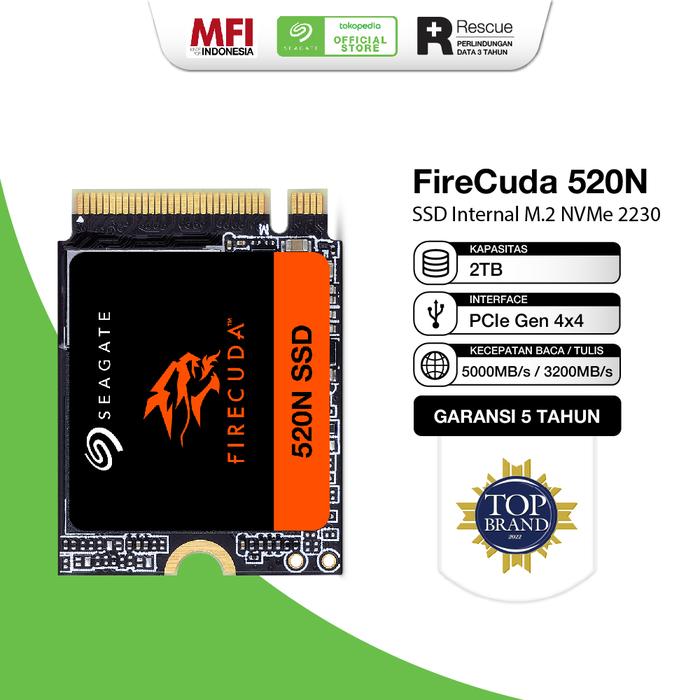 値下げSeagate M.2 NVMe SSD 2TB FireCuda 520（値下げSeagate M.2 