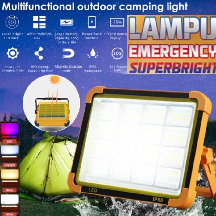 Gambar Ditingkatkan Upgrade Baru Lampu Led Solar Emergency Power Sel Surya - A dari PT BERKAH LANCAR undefined Tokopedia