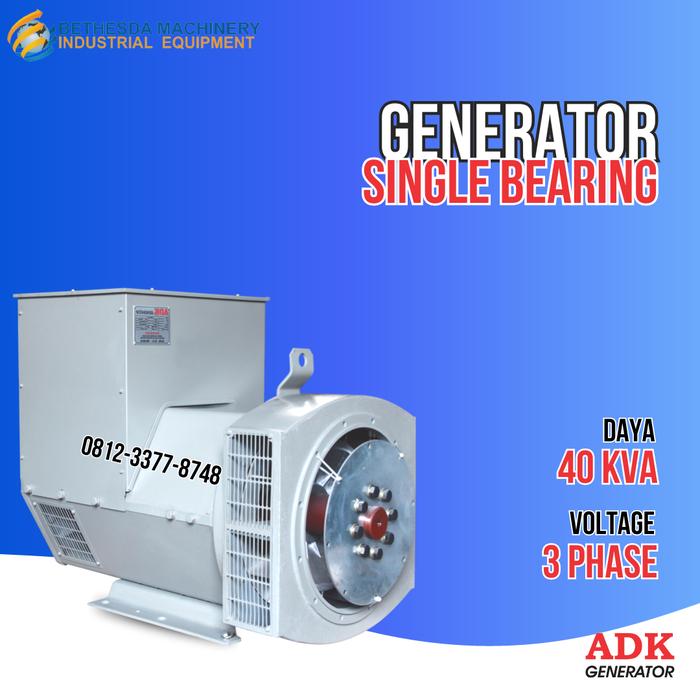 Gambar Dinamo ADK Generator 40 KVA 380Volt Copy Stamford Single Bearing 40KVA - Single bearing dari Genset Bethesda undefined Tokopedia