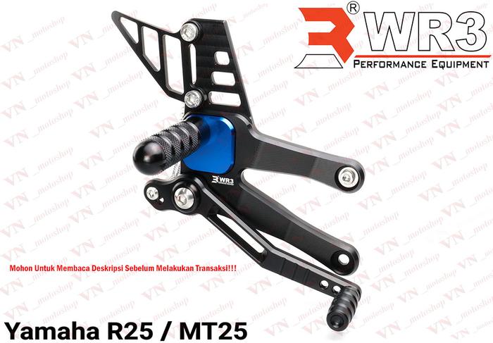 Gambar Footstep / Underbone Racing Depan WR3 V - Series R25 / MT25 - Black Blue dari VN Motoshop undefined Tokopedia