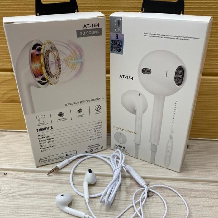 Jual Handseta Headset With Mic Stereo Bass Earphone Audio Musik Hp
