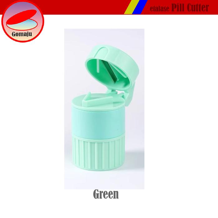Gambar 4IN1 PILL CUTTER/CRUSHER/PIL BOX/CUP ALAT POTONG/GILING/SIMPAN/CUP OBA - Green dari Gomaju TikStor undefined Tokopedia