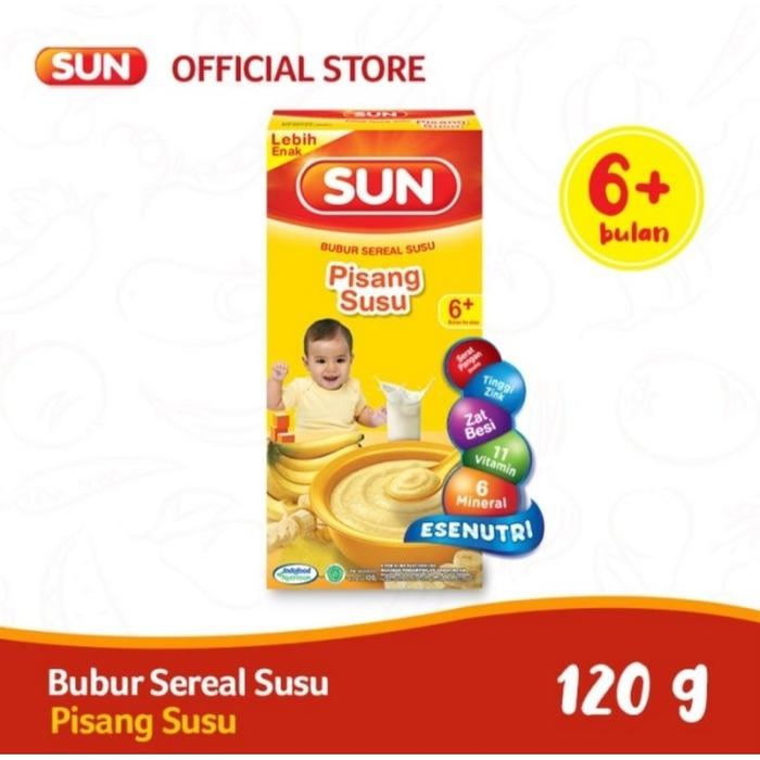 Gambar Sun Bubur Sereal Bayi Mpasi Rasa Pisang & Beras Merah 120g - Beras merah  dari VISI BABY undefined Tokopedia