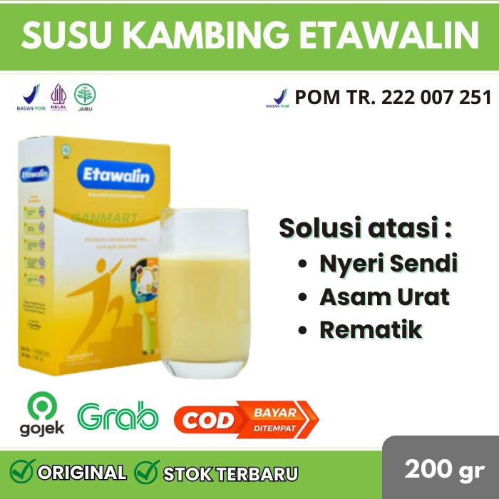 Gambar Susu Kambing ETAWALIN Etawa Bubuk atasi Nyeri Sendi Asam Urat Original dari Aganmart undefined Tokopedia