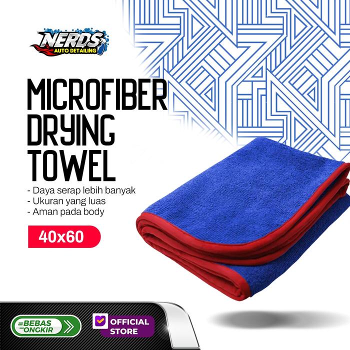 Gambar Microfiber Drying Towel/Handuk Pengering kendaraan 60x90cm 450 GSM - 40x60 dari Nerds Autodetailing undefined Tokopedia